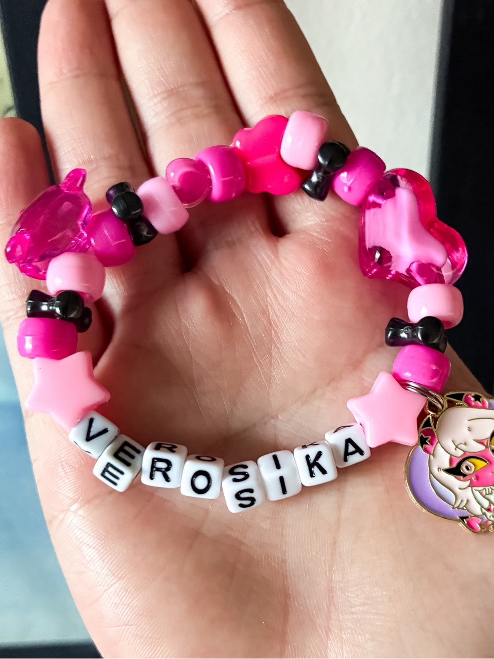 Helluva Boss: Verosika Mayday Inspired Kandi Bracelet